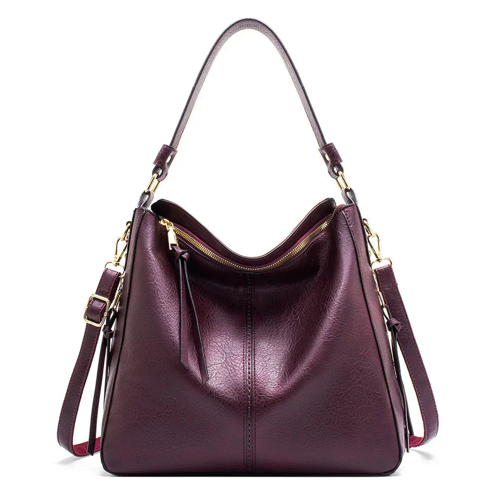 Serena | Soft Leather Hobo Bag