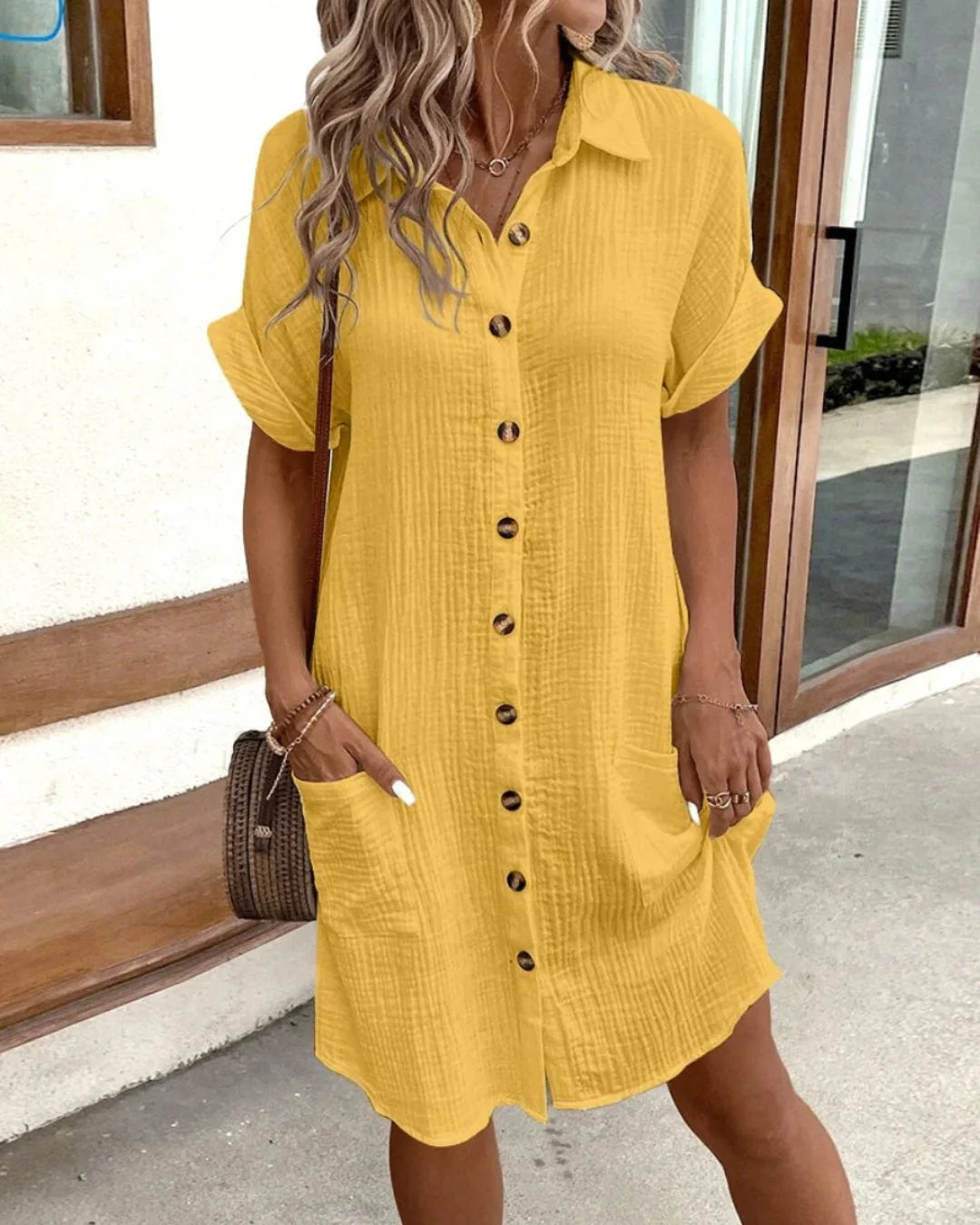 Thalina | Elegant V-Neck Summer Dress