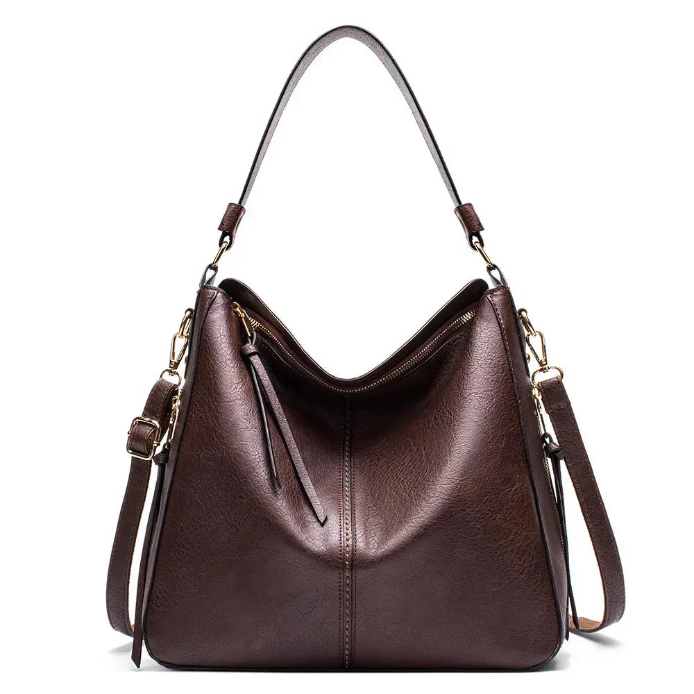 Serena | Soft Leather Hobo Bag