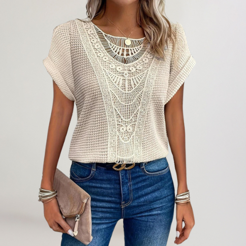 Iselda | Elegant Lace Flow Top
