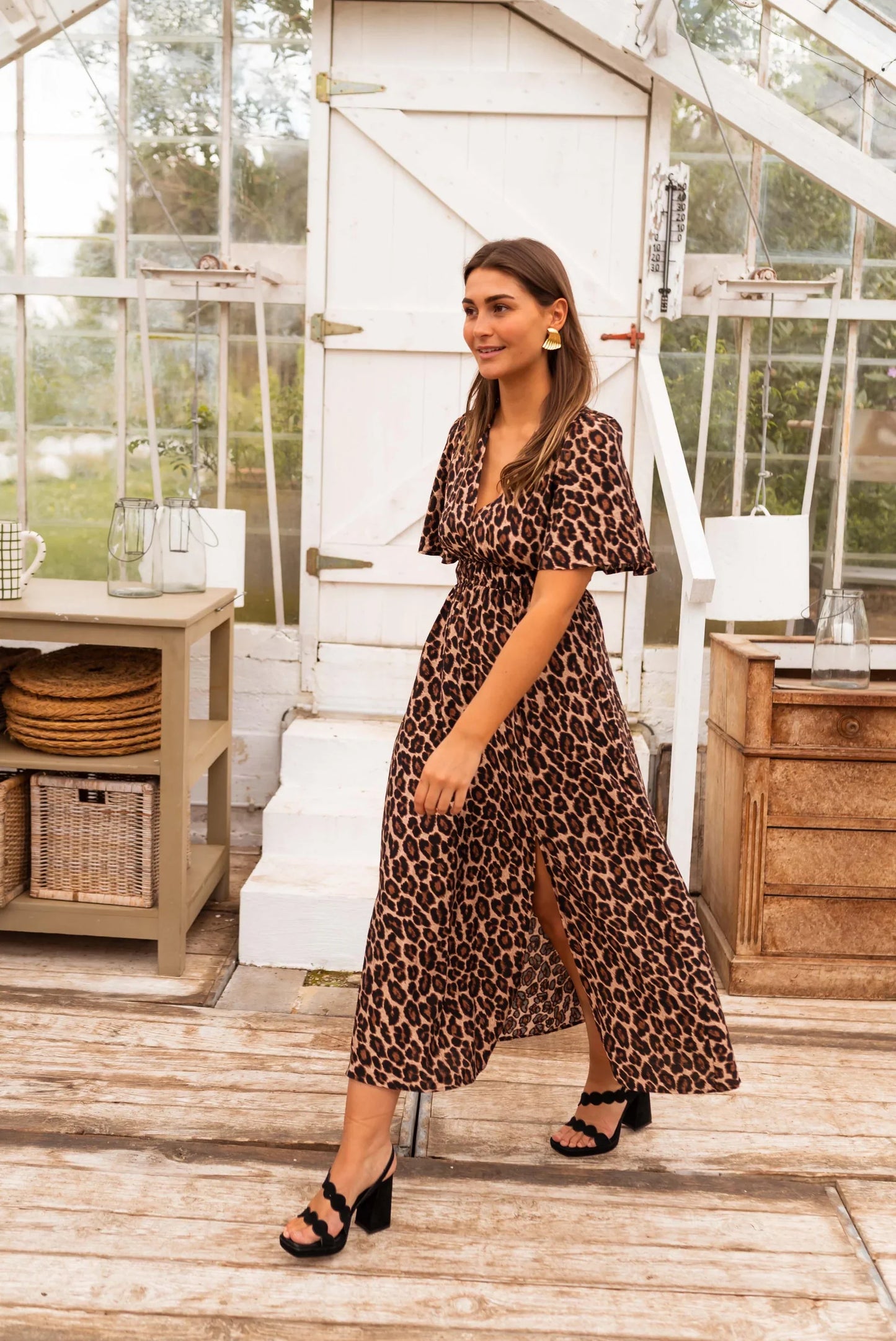 Kireya | Leopard Maxi Dress
