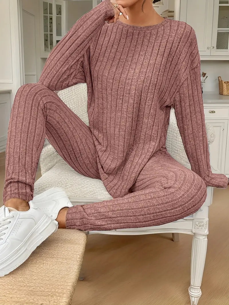 Avelyn | Cozy Ribbed 2-Piece Lounge Set