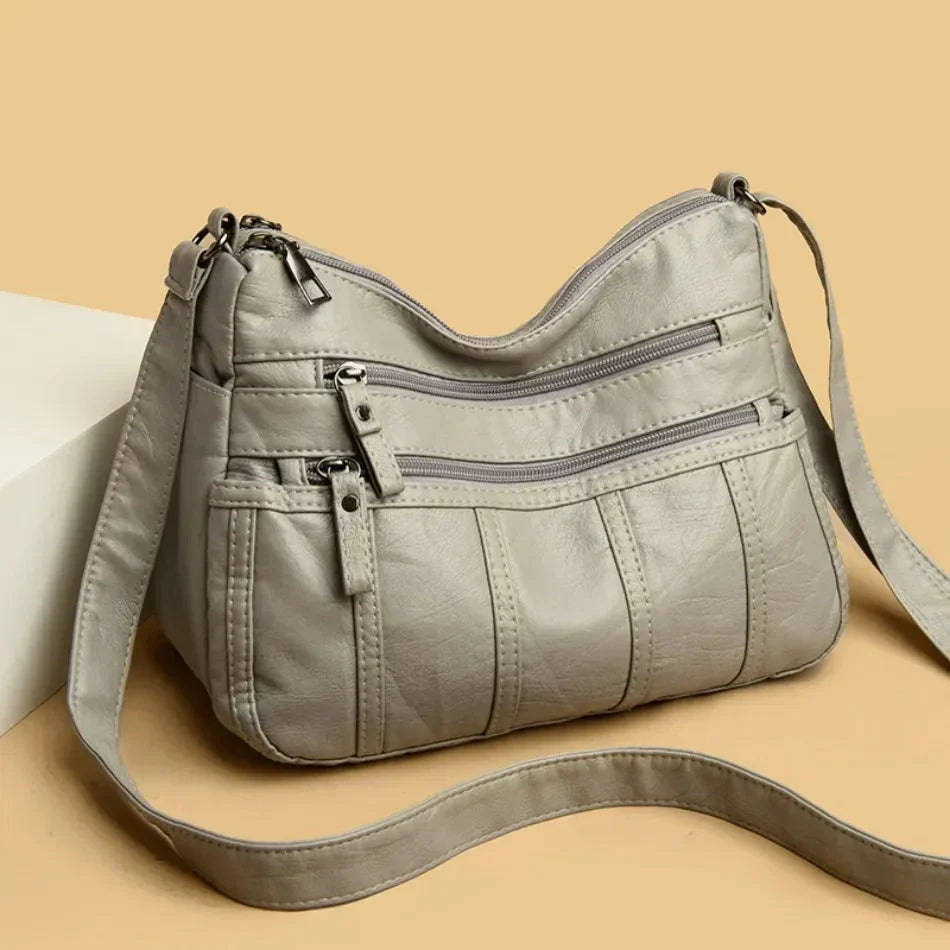 Liora | Soft Leather Crossbody Bag