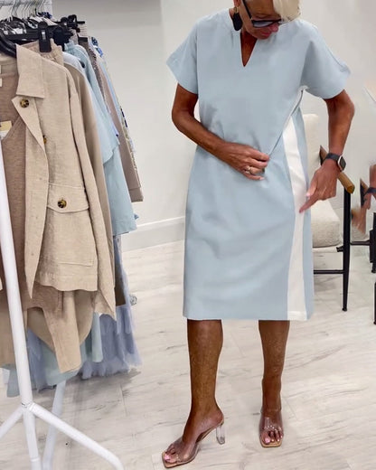 Liora | Contrast Shift Dress