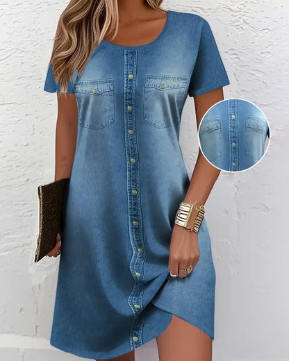 Lunessa | Soft Blue Comfort Dress