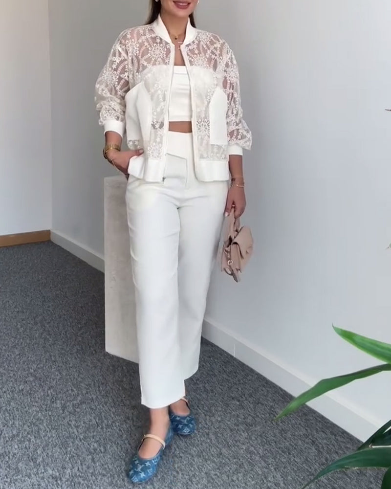 Isabella | Solid Lace Coat