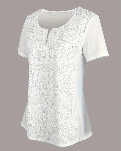 Evelyn Lace Blouse | Soft, Elegant & Effortlessly Chic