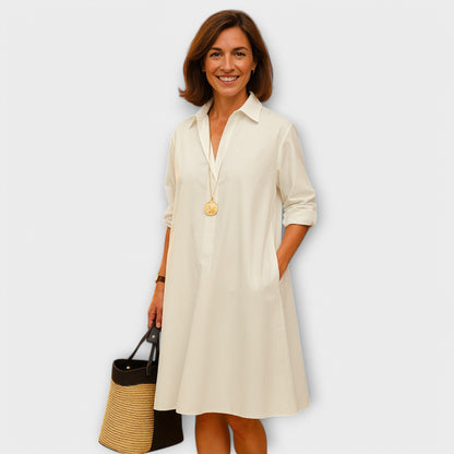 Liora | Collared Shirt Dress