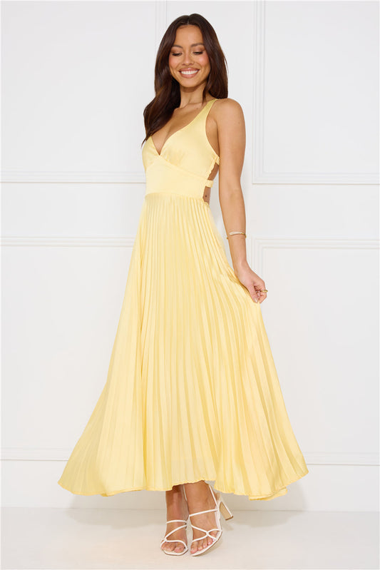 Cirelle | Elegant Citron Maxi Dress