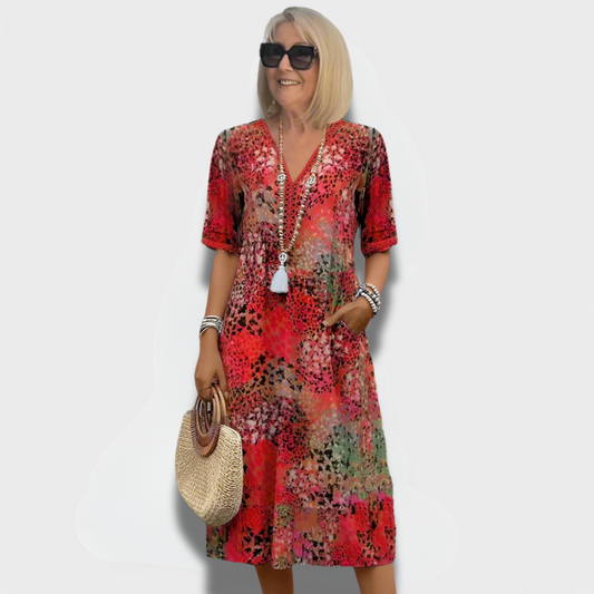 Kalira | Vibrant Midi Dress