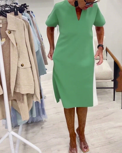 Liora | Contrast Shift Dress