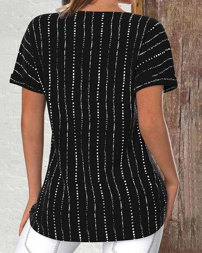 Maya | Printed Round Neck T-Shirt