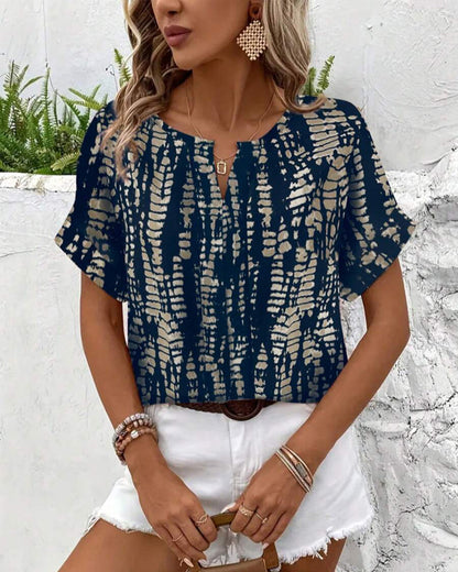 Zireya | Retro Print T-Shirt