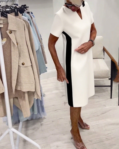 Liora | Contrast Shift Dress
