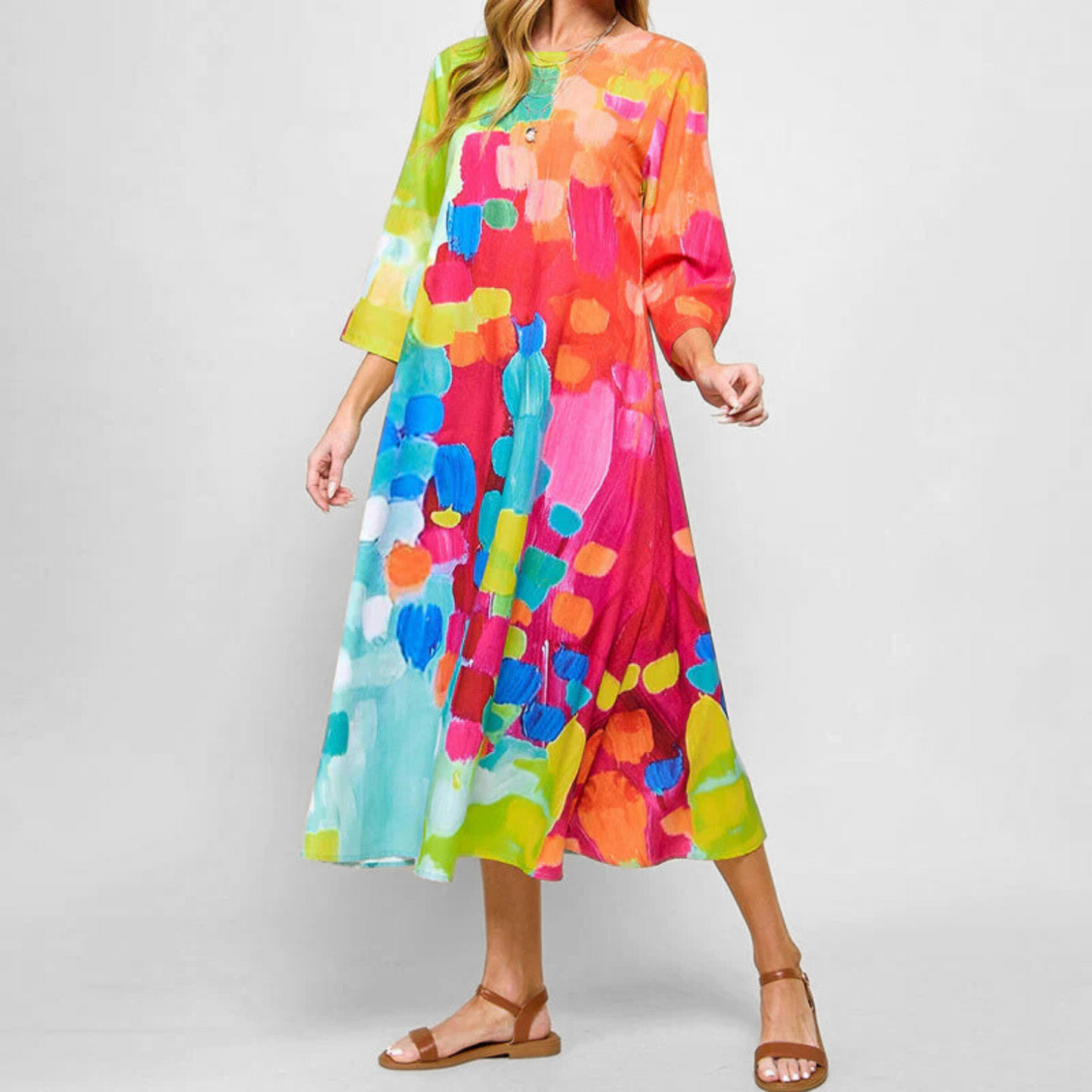 Solina | Colorful Printed Dress