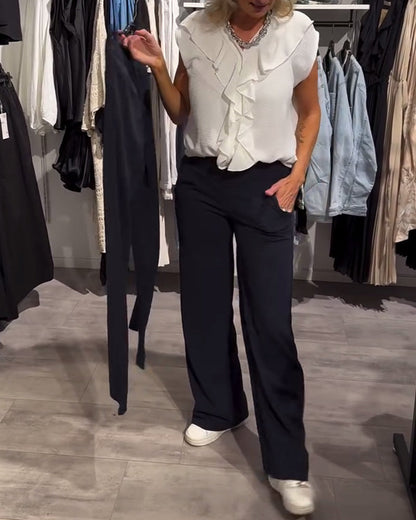 Kaela | Solid Casual Pants