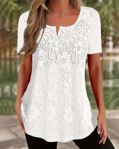 Evelyn Lace Blouse | Soft, Elegant & Effortlessly Chic