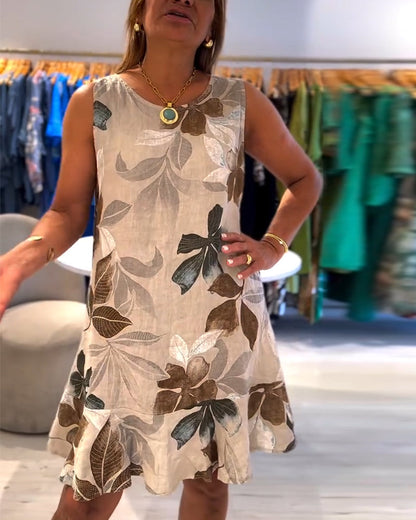 Mireya | Sleeveless Printed Dress