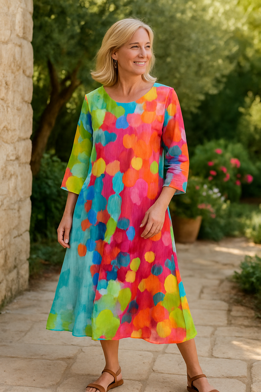 Solina | Colorful Printed Dress