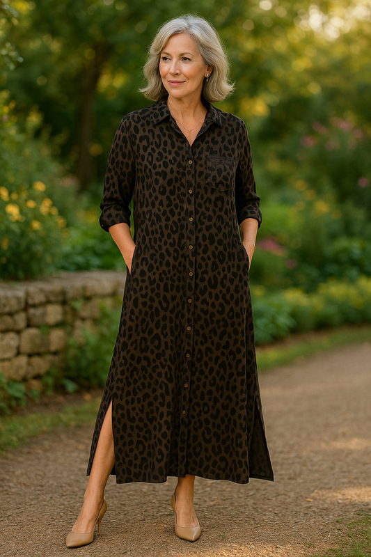 Thalina | Leopard Print Dress