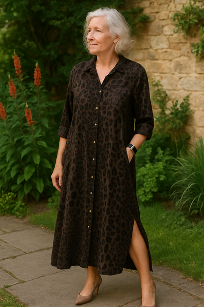 Thalina | Leopard Print Dress