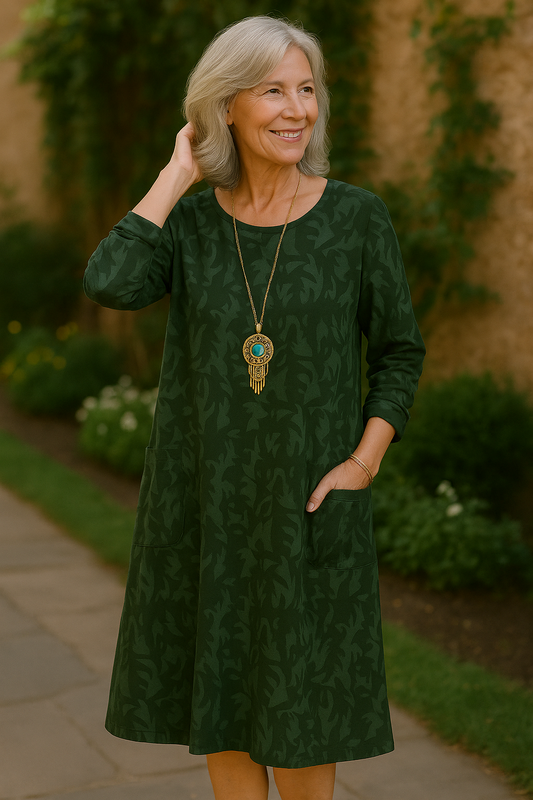 Lioren | Casual Round-Neck Dress