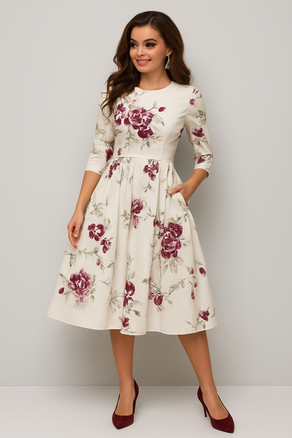 Liora | Elegant Knee-Length Dress