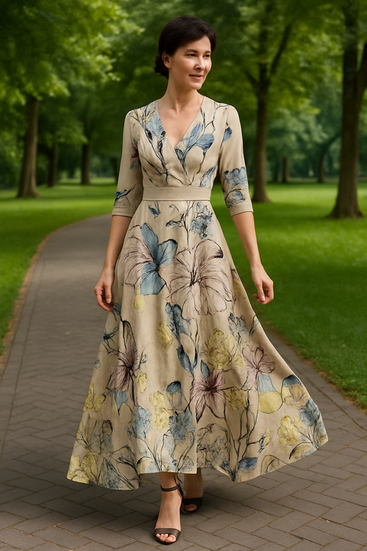 Selvera | Elegant Sleeve Design Dress