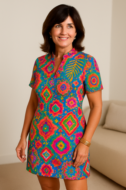 Virella | Floral Short-Sleeve Dress