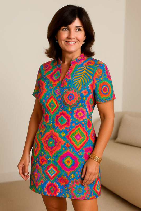 Virella | Floral Short-Sleeve Dress