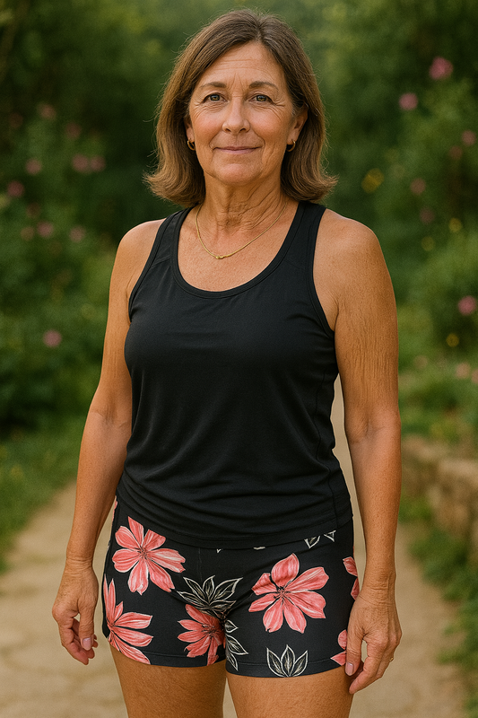 Elise | Printed Tankini & Boxer Set