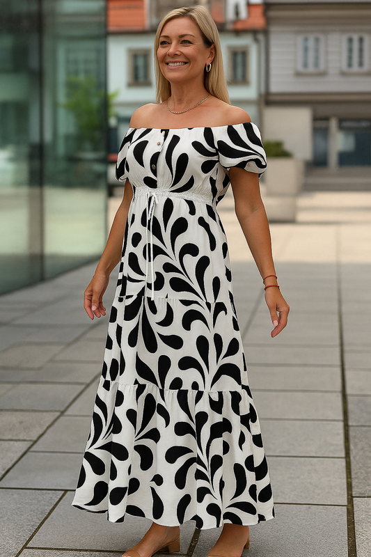 Virella | Elegant Off-Shoulder Dress