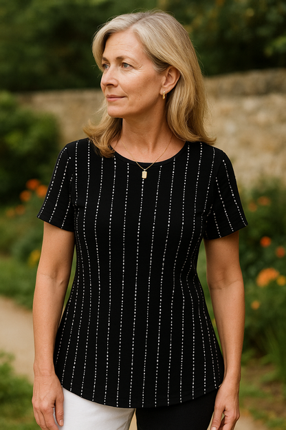 Maya | Printed Round Neck T-Shirt