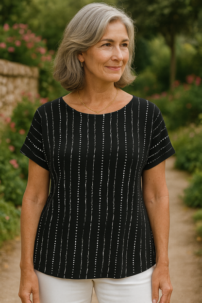 Maya | Printed Round Neck T-Shirt