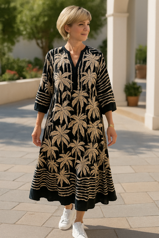 Liora | Black Flow Dress