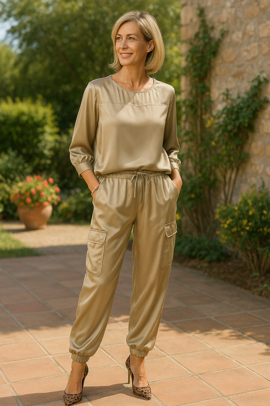 Liora | Two-Piece Urban Flair Blouse Set