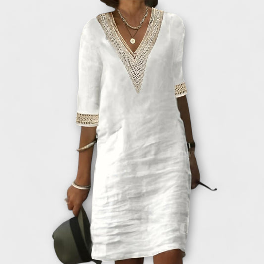 Iselda | Elegant Linen Dress