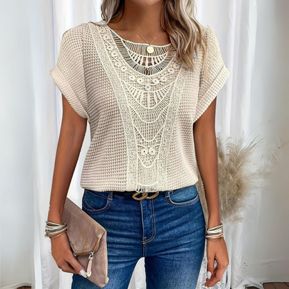 Iselda | Elegant Lace Flow Top