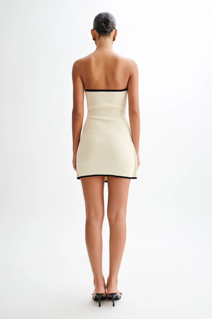 Kalina | Strapless Knit Mini Dress