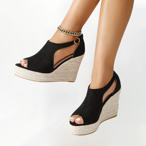 Lenira | Comfort Stretch Heeled Sandals