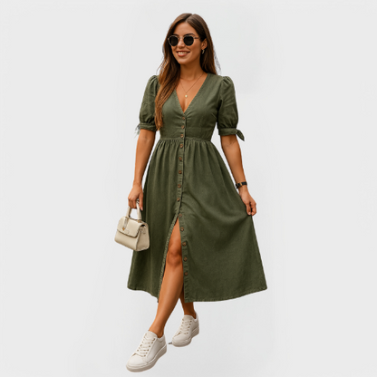 Virella | Flowy Classic Midi Dress