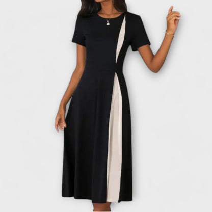 Raveena | Black White Midi Dress