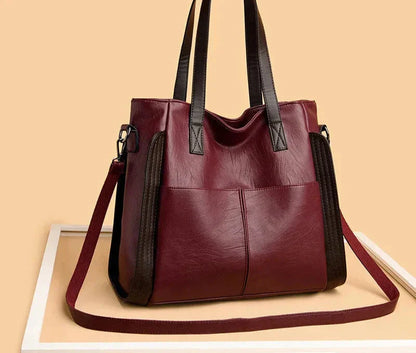Indira | Classic Indigo Leather Handbag