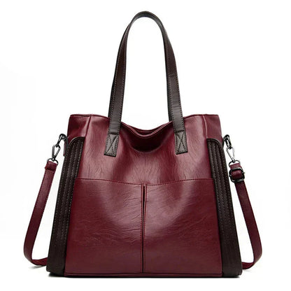 Indira | Classic Indigo Leather Handbag