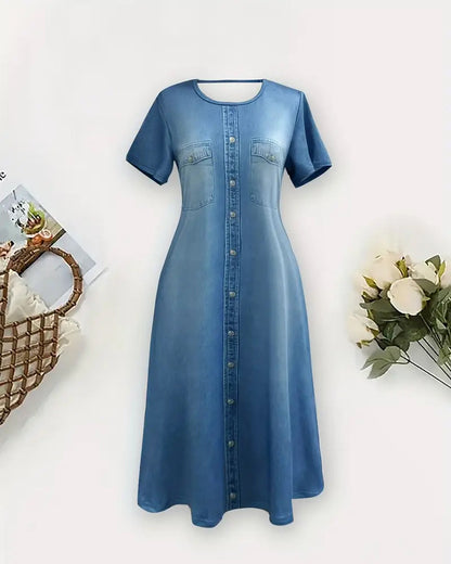 Lunessa | Soft Blue Comfort Dress
