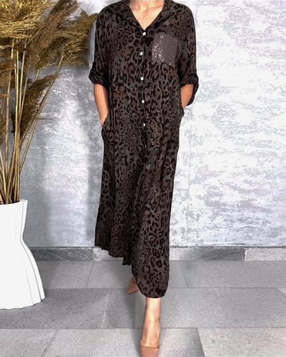 Thalina | Leopard Print Dress