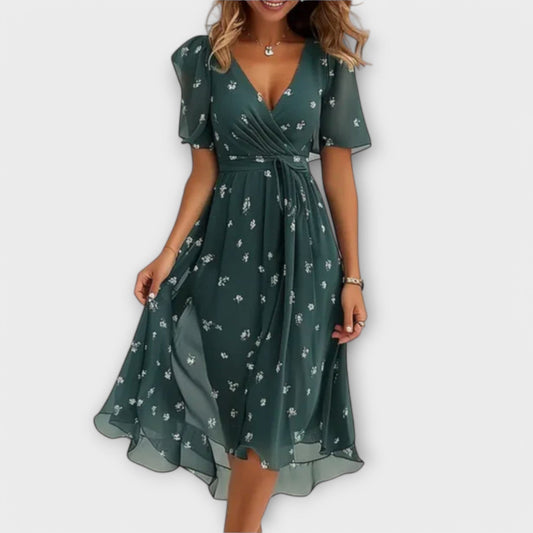 Thalina | V-Neck Ladies’ Dress