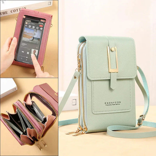 Talia | Leather Mini Handbag for Mobile Phone